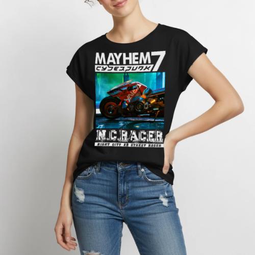 M7 x9 Racer - Women's Premium Roll Up Sleeve T-Shirt