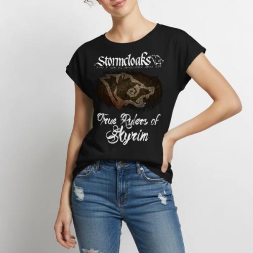 Stormcloaks 3 - Women's Premium Roll Up Sleeve T-Shirt
