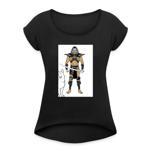 ninja 2 - Women's Roll Cuff T-Shirt