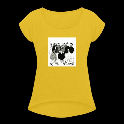 The DBD Show EP Cover Art - Women's Roll Cuff T-Shirt