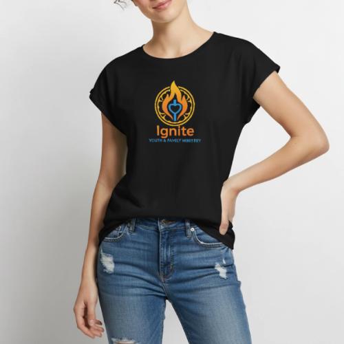 Ignite Youth and Family Logo - Women's Premium Roll Up Sleeve T-Shirt