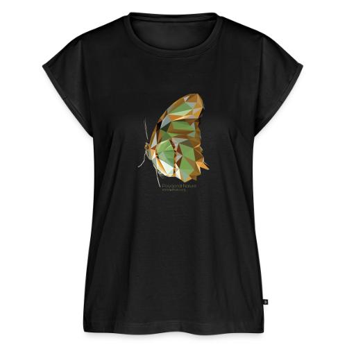 polygon butterfly EBN - Women's Premium Roll Up Sleeve T-Shirt
