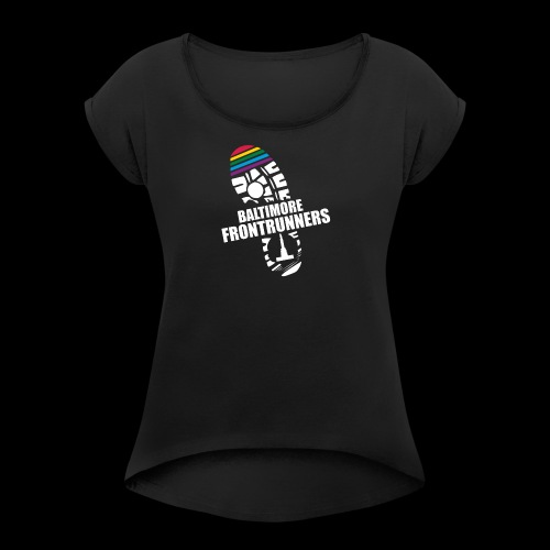 Baltimore Frontrunners White - Women's Roll Cuff T-Shirt