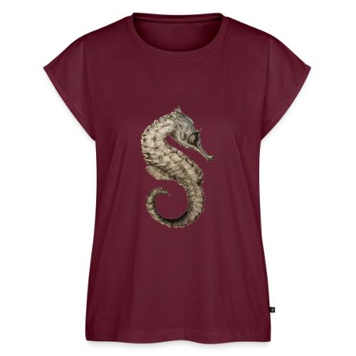 seahorse sea horse - Women's Premium Roll Up Sleeve T-Shirt