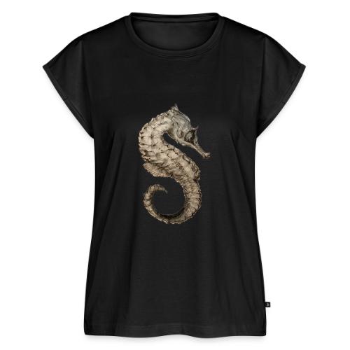 seahorse sea horse - Women's Premium Roll Up Sleeve T-Shirt