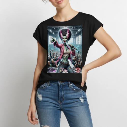 Monster Mosh 2024 Tour Lily Singer #DL-001 - Women's Premium Roll Up Sleeve T-Shirt