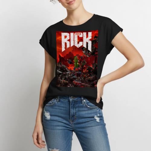 Pickle Doom - Women's Premium Roll Up Sleeve T-Shirt