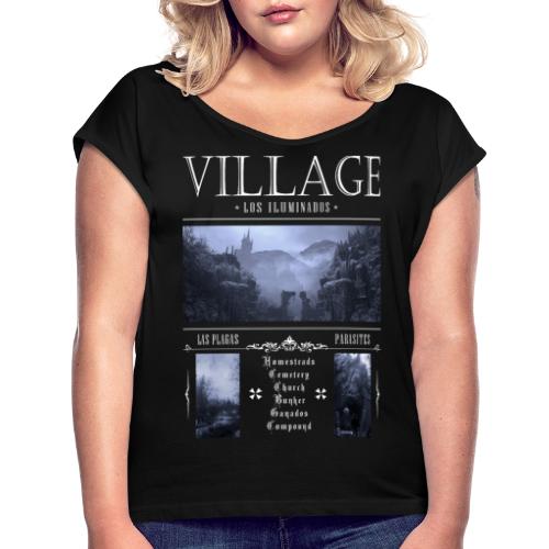 Los Iluminados Village 2 - Women's Roll Cuff T-Shirt