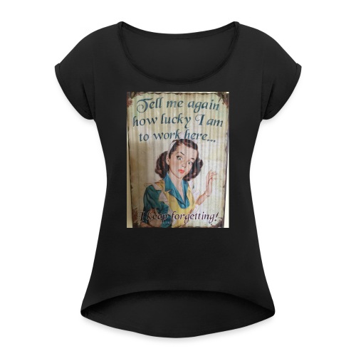 Vintage feminist - Women's Roll Cuff T-Shirt