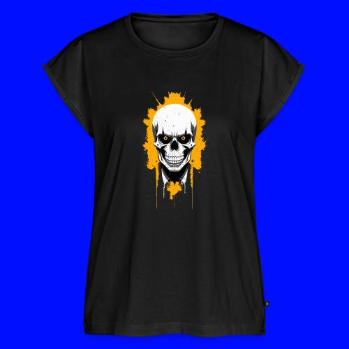 Skull - Women's Premium Roll Up Sleeve T-Shirt
