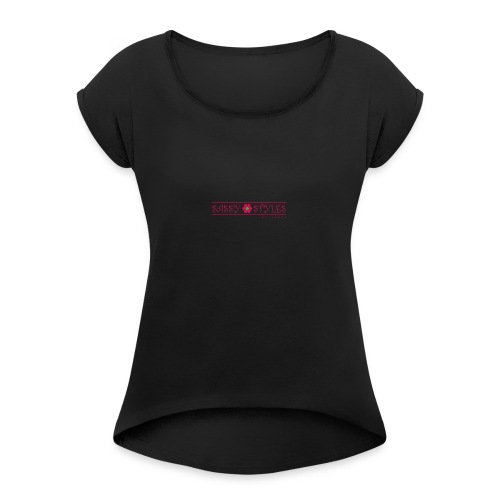 Sassy Styles Logo - Women's Roll Cuff T-Shirt