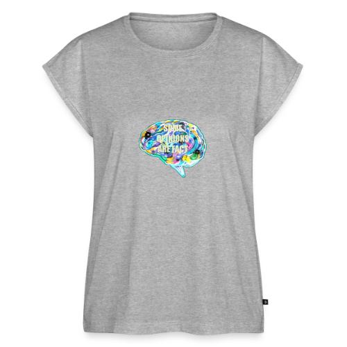 brain fact - Women's Premium Roll Up Sleeve T-Shirt
