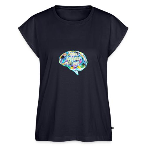 brain fact - Women's Premium Roll Up Sleeve T-Shirt