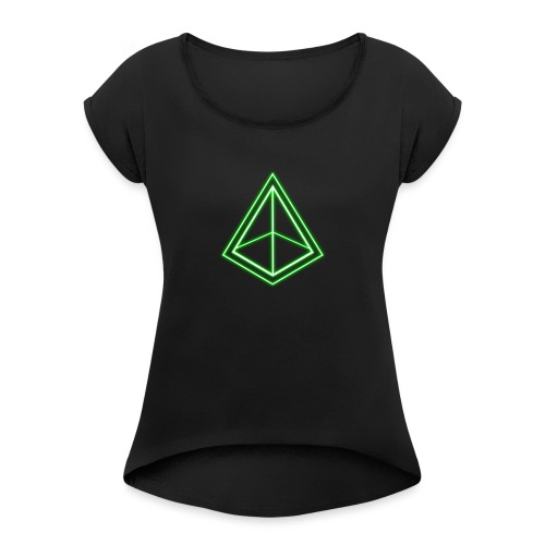Green Pyramid - Women's Roll Cuff T-Shirt