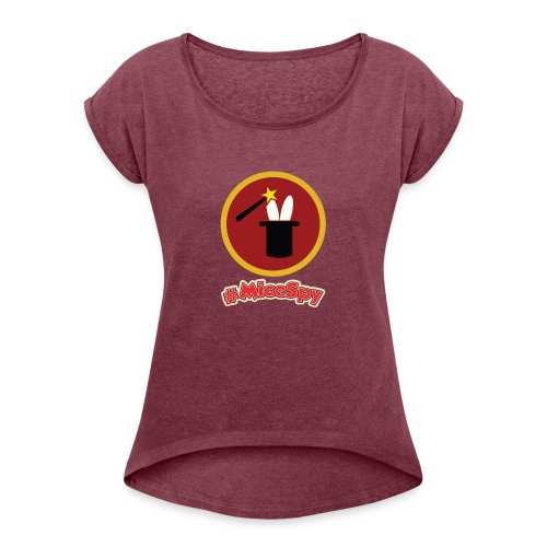 Magic Shop Explorer Badge - Women's Roll Cuff T-Shirt