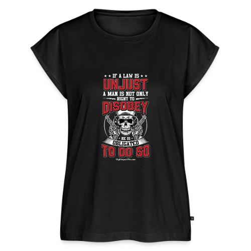 Unjust Laws for Dark Colors - Women's Premium Roll Up Sleeve T-Shirt