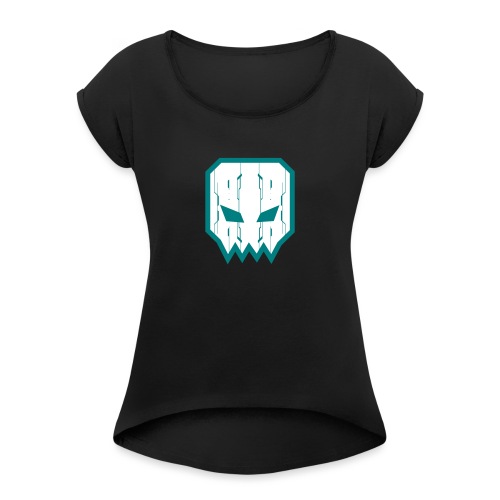 Animattronic Square Skull Tech - Women's Roll Cuff T-Shirt