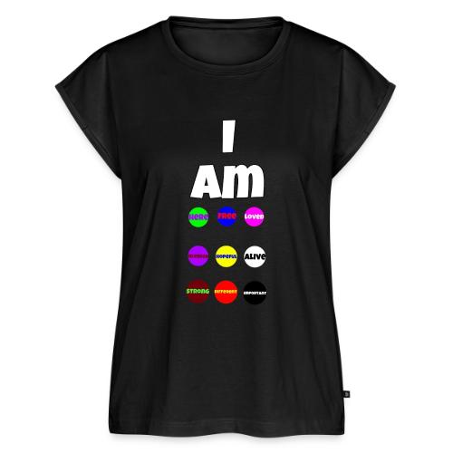 I AM... - Women's Premium Roll Up Sleeve T-Shirt