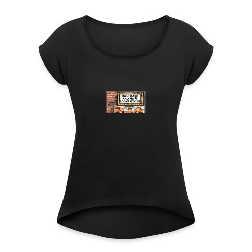 Key Lewis; Marquee - Women's Roll Cuff T-Shirt