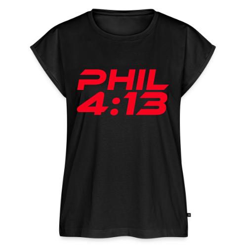PHIL 4 13 - Women's Premium Roll Up Sleeve T-Shirt
