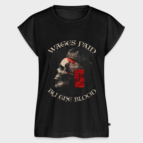 Wages Paid - Women's Premium Roll Up Sleeve T-Shirt