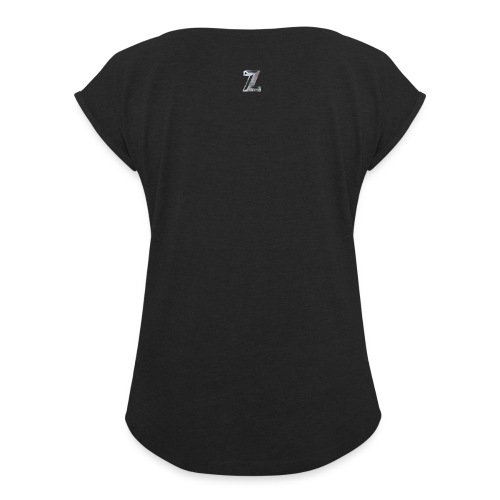 Zawles - metal logo - Women's Roll Cuff T-Shirt