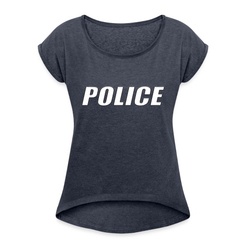 Police White - Women's Roll Cuff T-Shirt