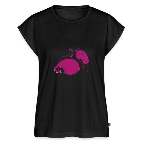 FIF Woman's T-Shirt (Magenta) - Women's Premium Roll Up Sleeve T-Shirt