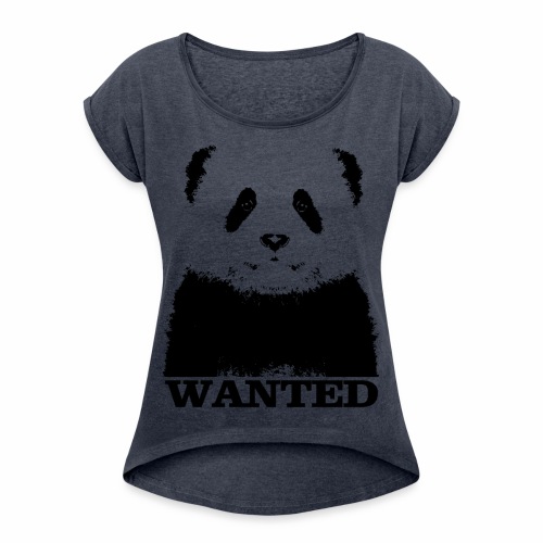 Wanted Panda - gift ideas for children and adults - Women's Roll Cuff T-Shirt