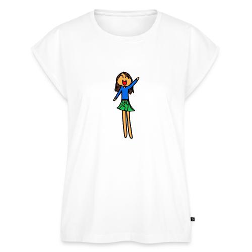 Sophia, Black Outline, Full Color (tshirts) - Women's Premium Roll Up Sleeve T-Shirt