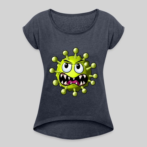 Corona Virus - Women's Roll Cuff T-Shirt