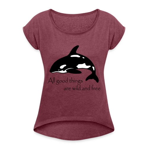 End Captivity - Women's Roll Cuff T-Shirt