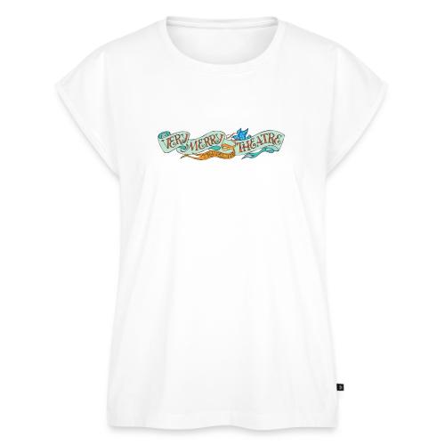 VMT Blue Logo - Women's Premium Roll Up Sleeve T-Shirt