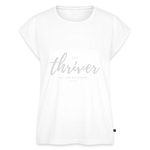 I'm a Thriver - Women's Premium Roll Up Sleeve T-Shirt