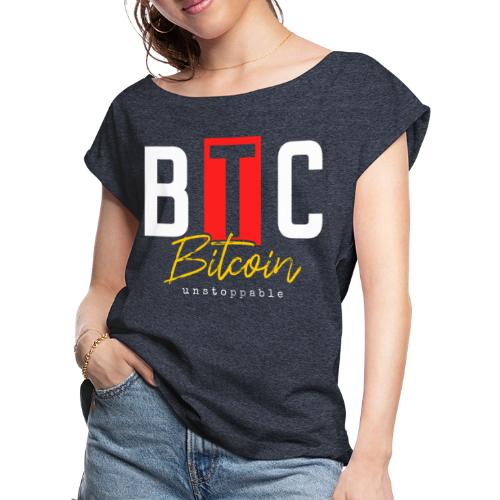 Places To Get Deals On BITCOIN SHIRT STYLE - Women's Roll Cuff T-Shirt