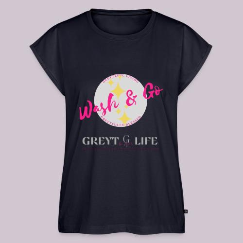wash and go - Women's Premium Roll Up Sleeve T-Shirt