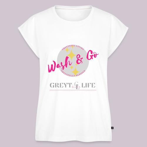 wash and go - Women's Premium Roll Up Sleeve T-Shirt