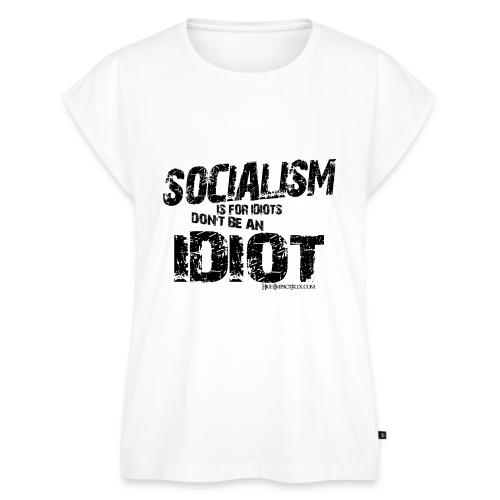 Socialism is... - Women's Premium Roll Up Sleeve T-Shirt