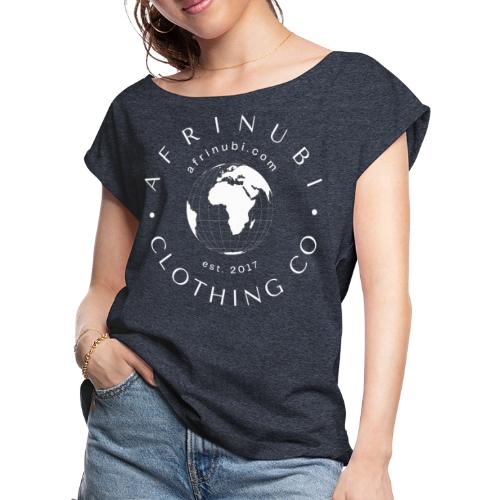 Afrinubi Clothing Clothing Logo - Women's Roll Cuff T-Shirt