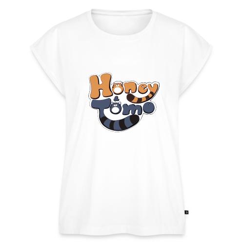 Honey and Tomo Logo - Women's Premium Roll Up Sleeve T-Shirt