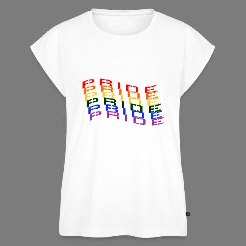 Pride LGBT rainbow flag Prideflag CSD - Women's Premium Roll Up Sleeve T-Shirt