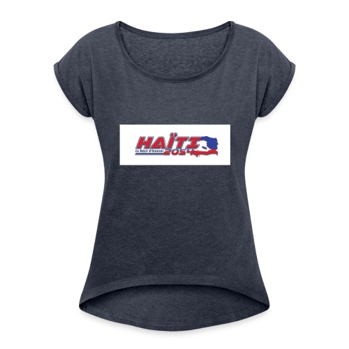 Haiti 2054 - Women's Roll Cuff T-Shirt