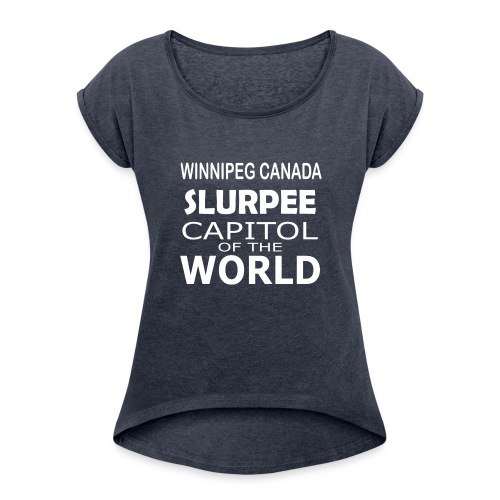 Slurpee - Women's Roll Cuff T-Shirt