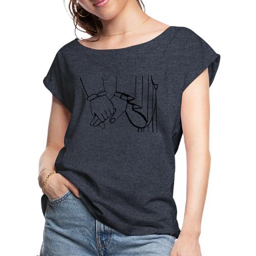 Love and Peace in Parseh - Women's Roll Cuff T-Shirt