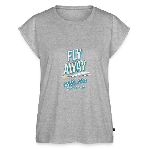 Fly Away With Me - Women's Premium Roll Up Sleeve T-Shirt