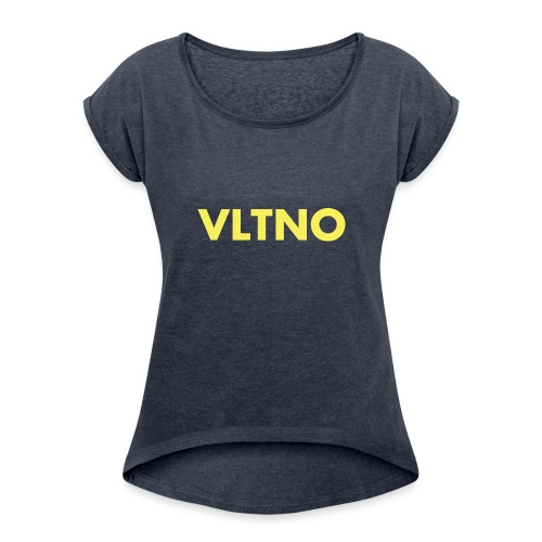 VLTNO LOGO - Women's Roll Cuff T-Shirt