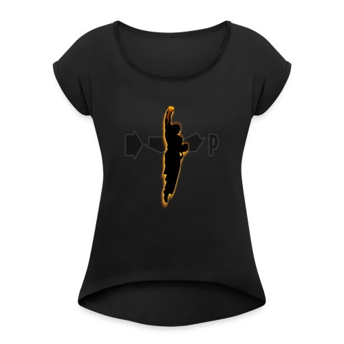 Rising Dragon Fist - Women's Roll Cuff T-Shirt