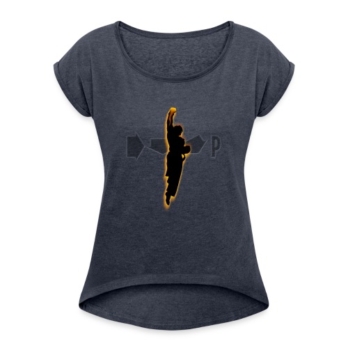Rising Dragon Fist - Women's Roll Cuff T-Shirt