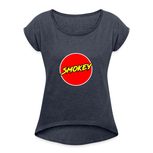 Smokey Mug - Women's Roll Cuff T-Shirt
