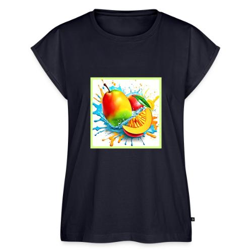 Tropical Mango Treat - Women's Premium Roll Up Sleeve T-Shirt